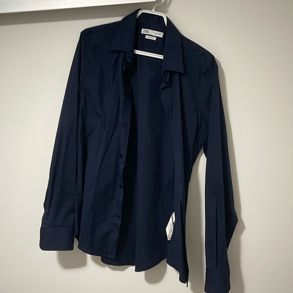 zara button up